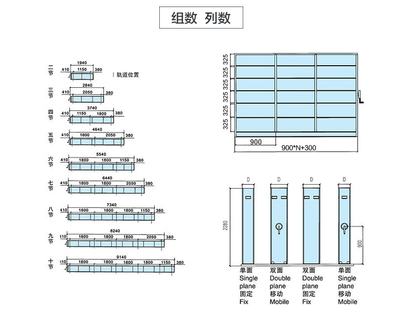 成都密集架定制常规标准
